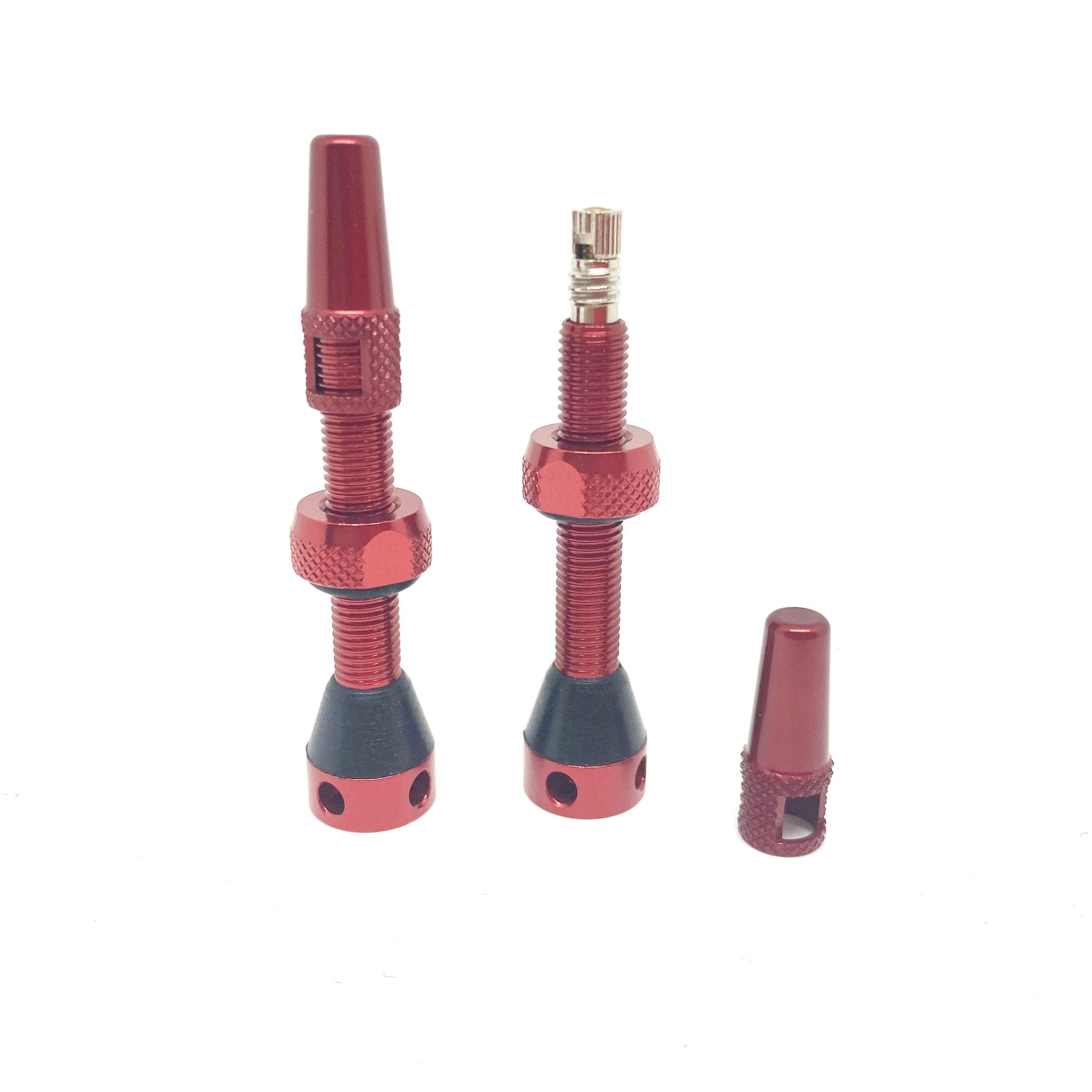 Red tubeless valve presta new arrivals